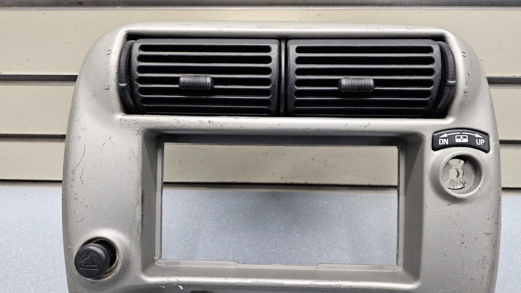 95-10 Ford Ranger EXPLORER Center Dash Radio Trim Surround Bezel Trim SILVER B2