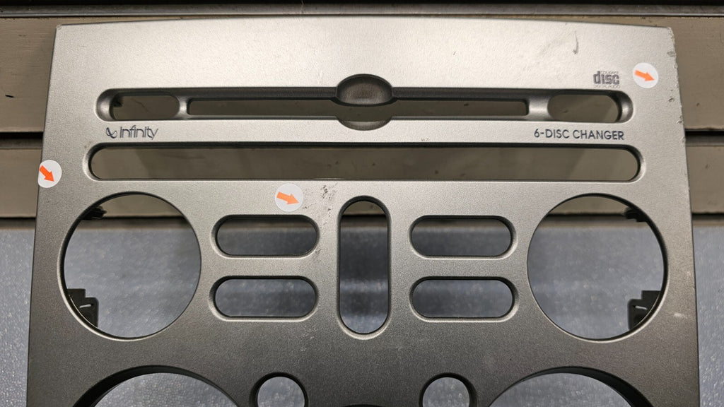 🔥06-08 Galant Dash AM FM Radio Display Stereo Climate Trim Panel Bezel Silver
