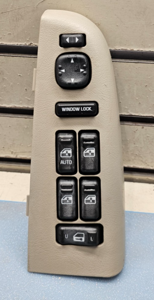 🔥03-06 SILVERADO ESCALADE LEFT Driver Master Door Window Switch Tan OEM