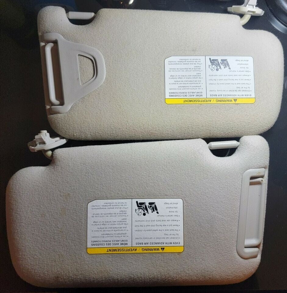 🔥13-19 Nissan Sentra Leaf Sun Visor Assembly Driver &Passenger set Shade Mirror