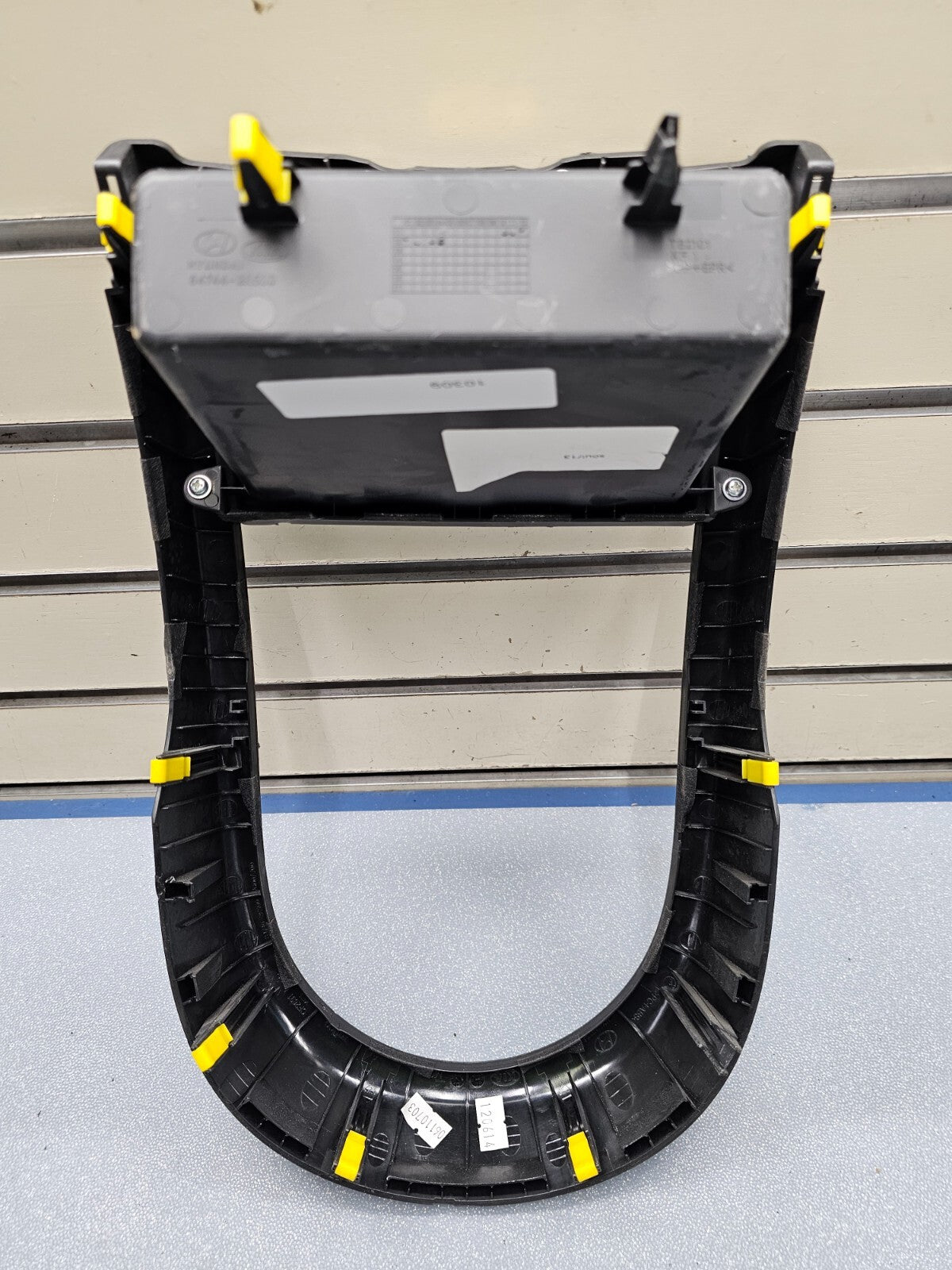 12-13 KIA SOUL Radio Bezel Lower Center Climate Dash Trim Panel Cubby Black OEM