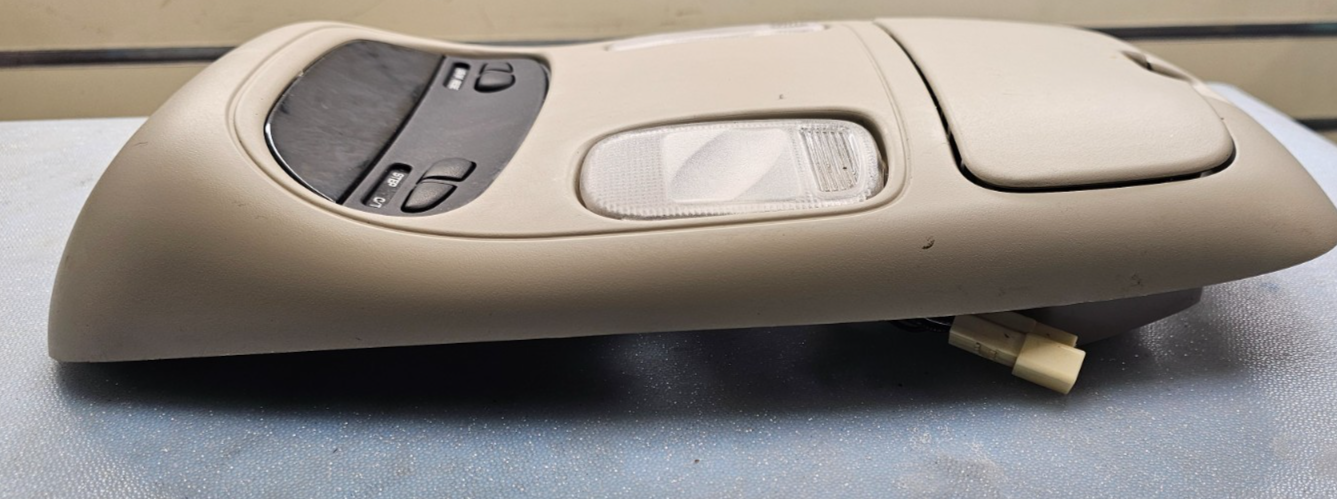 🔥02-05 RAM Overhead Console DOME Light Lamp Roof Storage Compartment TAN 05