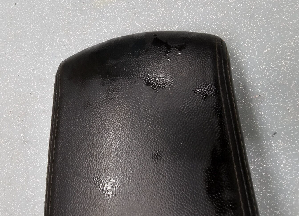 🔥08-13 Rogue Front Center Console Storage Arm Rest Lid Cover Leather Black OEM