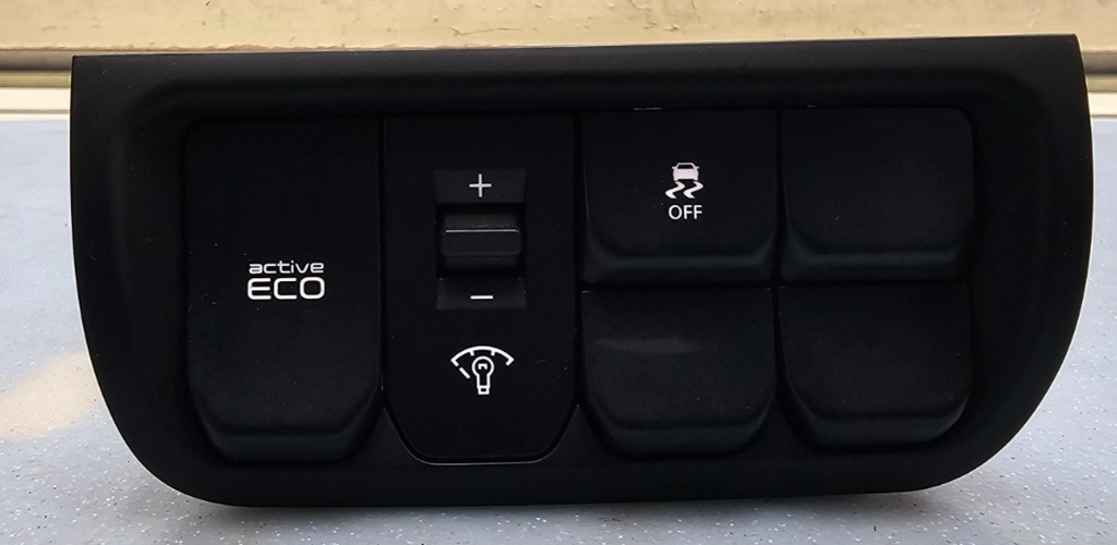 🔥12-17 KIA RIO TRACTION OFF ACTIVE ECO DIMMER CONTROL SWITCH PANEL BLACK OEM