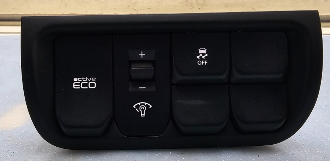 🔥12-17 KIA RIO TRACTION OFF ACTIVE ECO DIMMER CONTROL SWITCH PANEL BLACK OEM