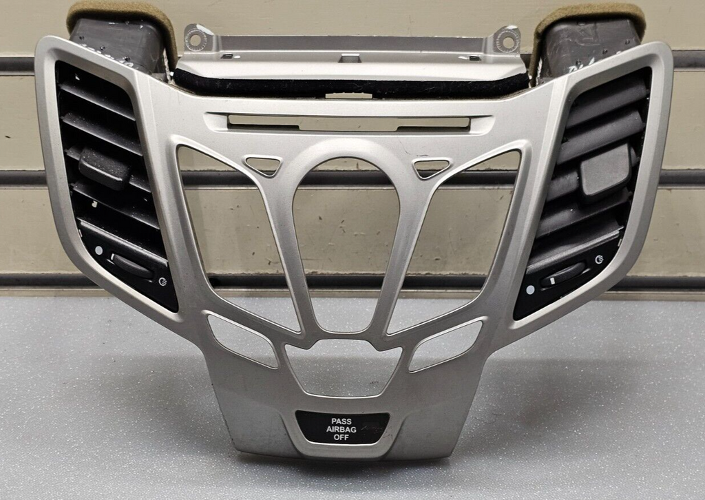 🔥11-13 FORD FIESTA MK6 Sport Dash AM FM Radio Bezel Stereo Display CD SILVER