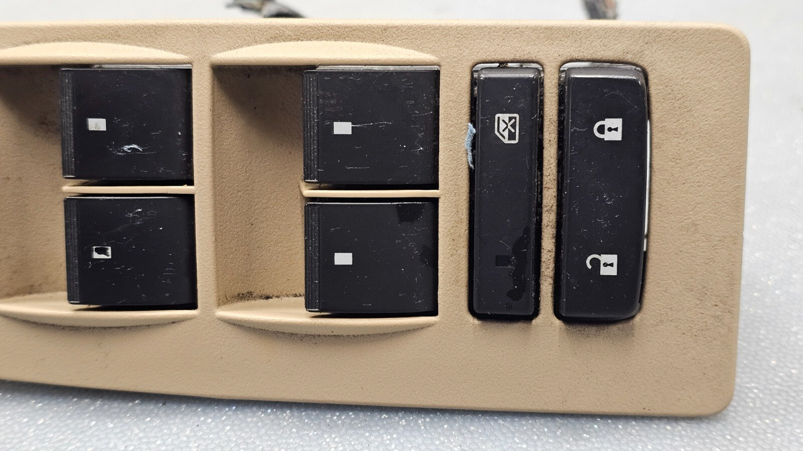 🔥06-11 Buick Lucerne Front Left Driver Master Power Window Switch Assembly Tan