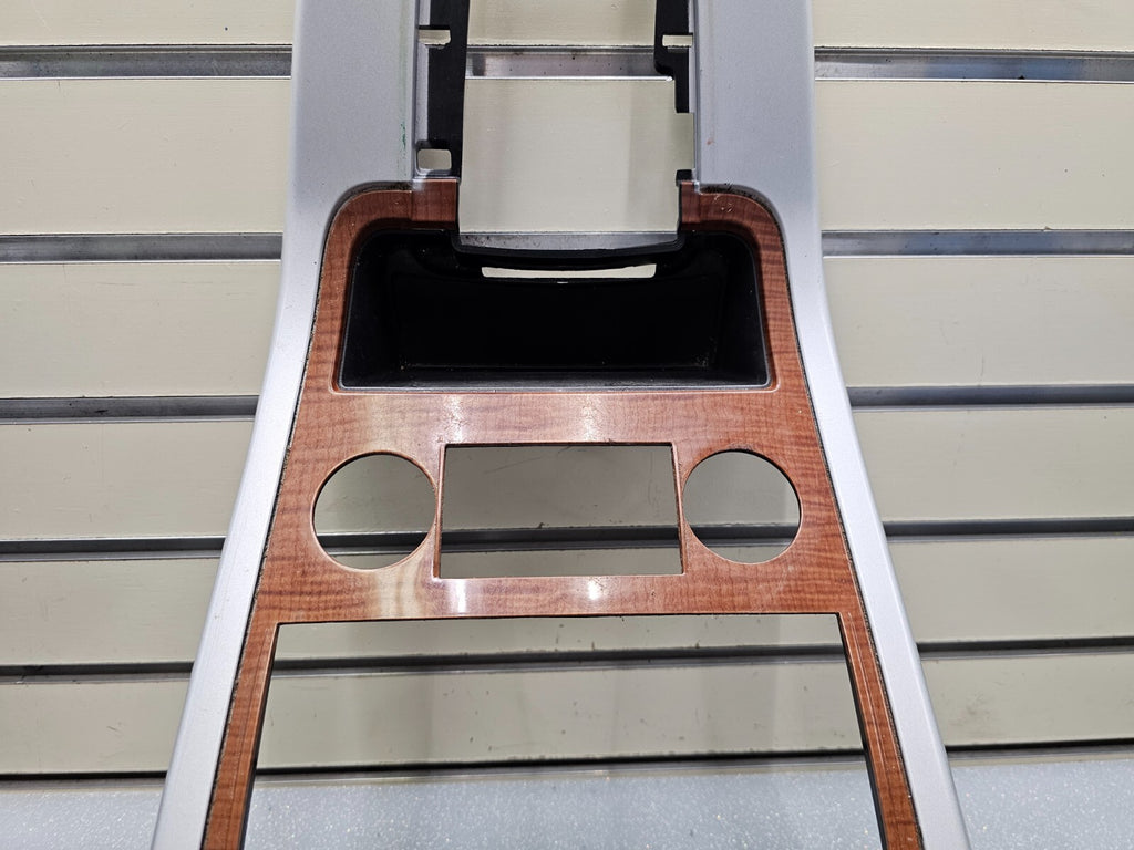 🔥07-09 Equinox Center Dash Radio Climate Surround Bezel Trim SILVER/WOOD B43