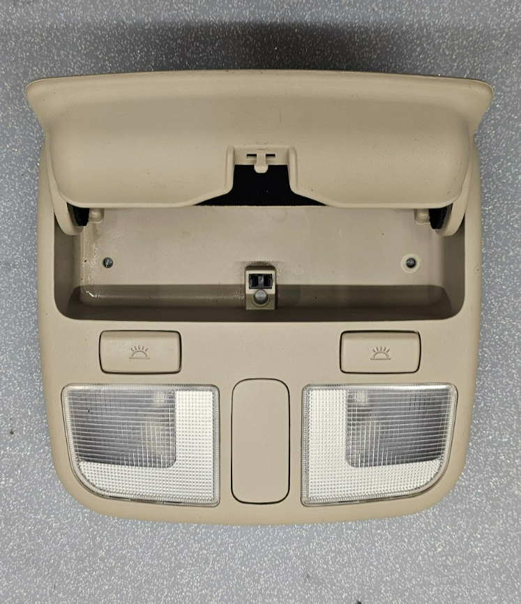 06-10 Hyundai Sonata Overhead Console Dome Map Light Lamp Storage Assembly Gray