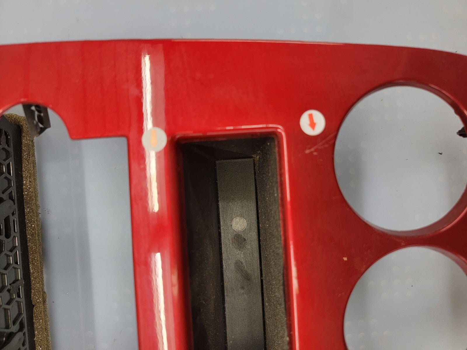 🔥07-09 Dodge CALIBER Dash Radio Center BEZEL Climate Dash Trim Vents Red B15