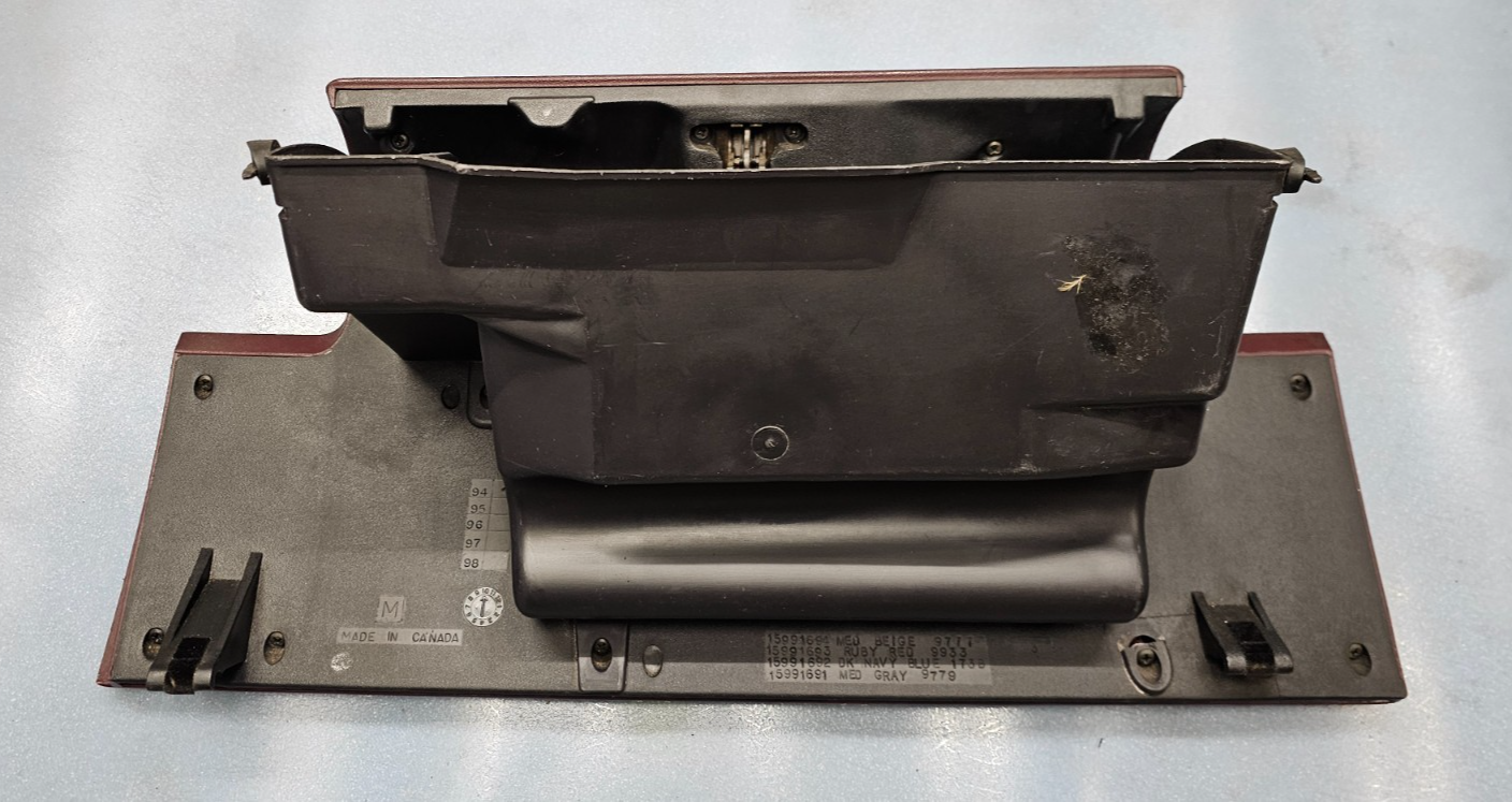 🔥95-99 CHEVY GMC TRUCK SILVERADO C/K Glove Box Storage Door RED G2