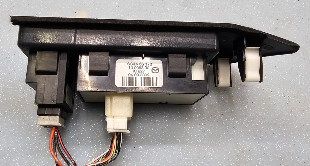 🔥09-11 Mazda 6 Info Trunk Release Opener Switch Button Trim Bezel OEM