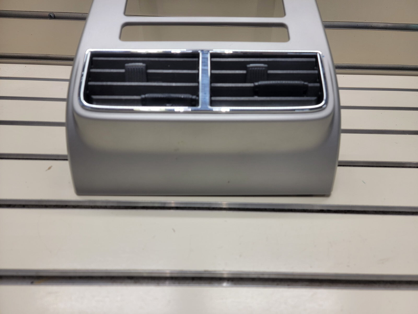 🔥07-10 Lincoln MKX Center Dash Radio Climate Trim Panel Bezel Air Vent Silver