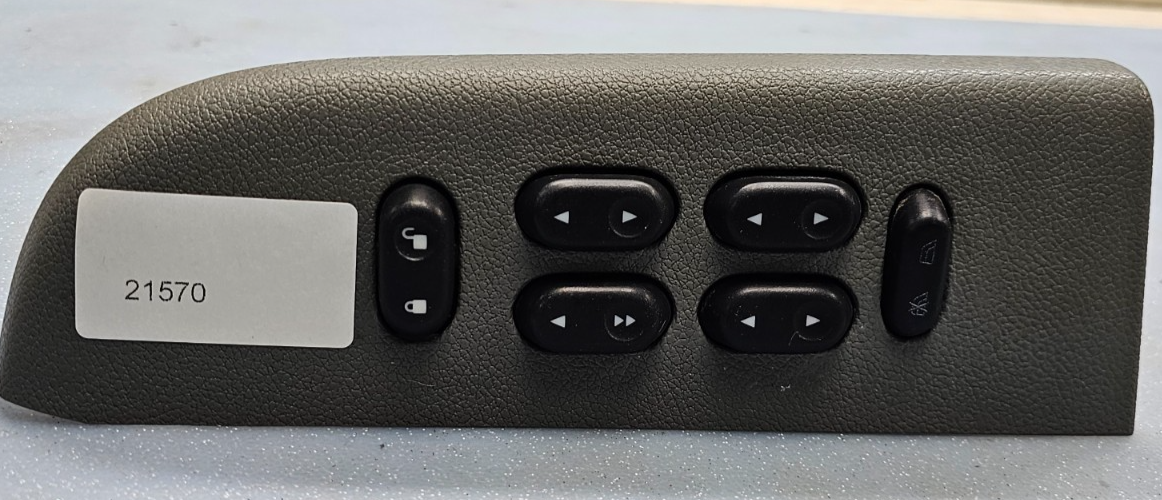 🔥03-06 Ford Expedition Left Driver Master Power Window Lock Seat Switch GRAY