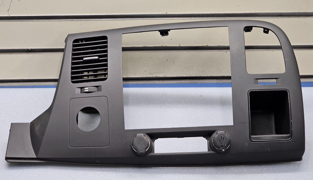 🔥07-14 Silverado SIERRA Center Dash Radio Bezel AC Climate Trim Panel BLACK B6