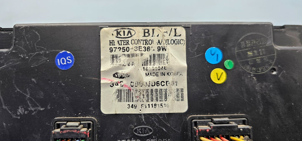 🔥07-09 Kia Sorento LX Dash AC A/C HVAC Heater Climate Temperature Control Black