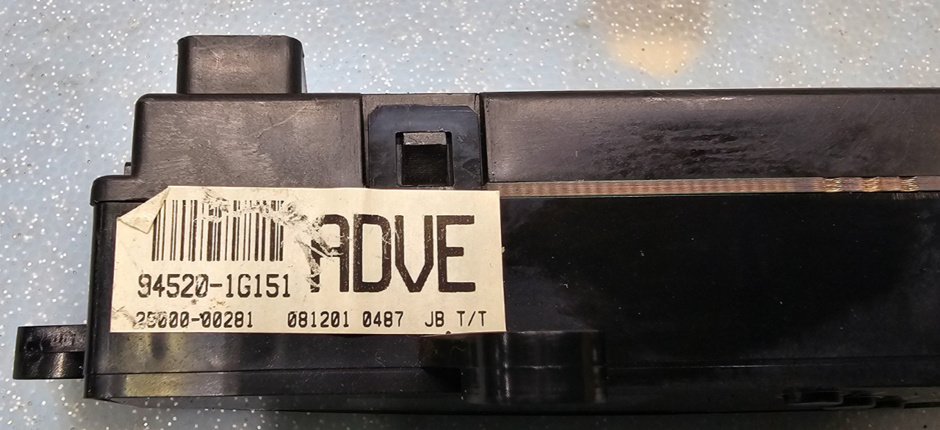 🔥05-11 Kia Rio Dash Clock Analog Digital Display Screen Assembly Black OEM