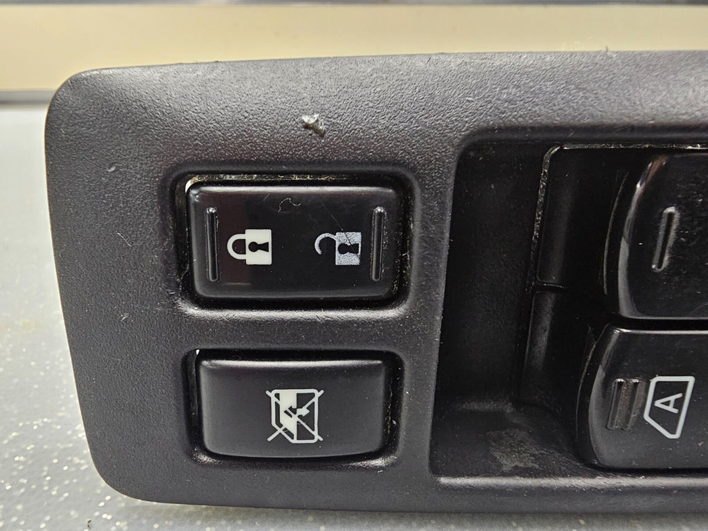 11-15 NISSAN ROGUE FRONT LEFT DRIVER MASTER POWER WINDOW SWITCH ASSEMBLY DK GRAY