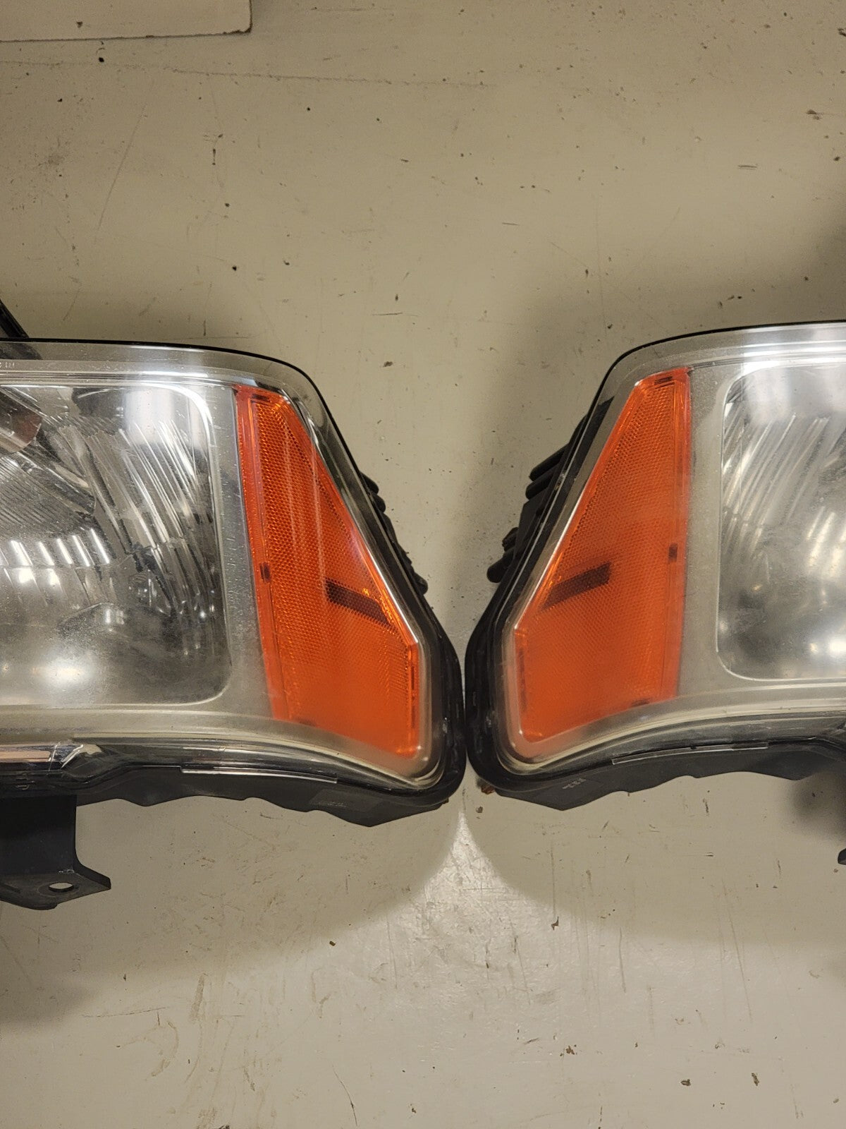 🔥2009 - 2014 Ford F-150 Halogen Chrome OEM Headlight SET