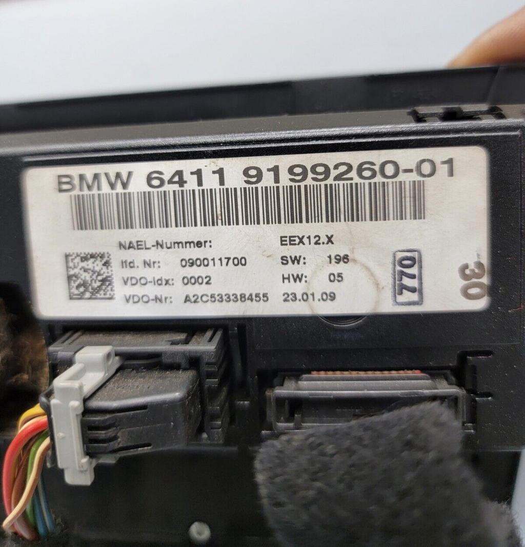🔥07-09 BMW 323i 328i 335i AC Heater Dash Center Climate Control Temperature OEM