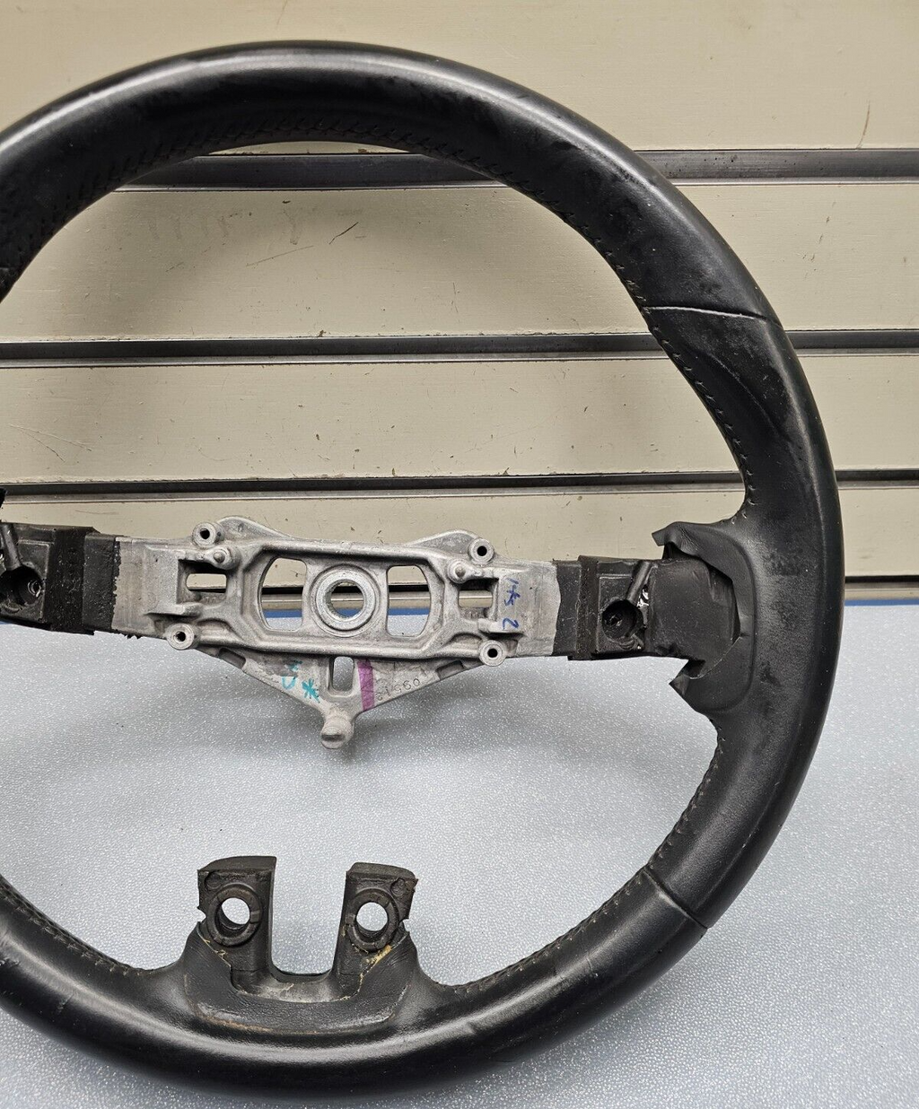 🔥11-14 Chrysler 300 Left Driver Steering Column Wheel Cover Leather Black Trim