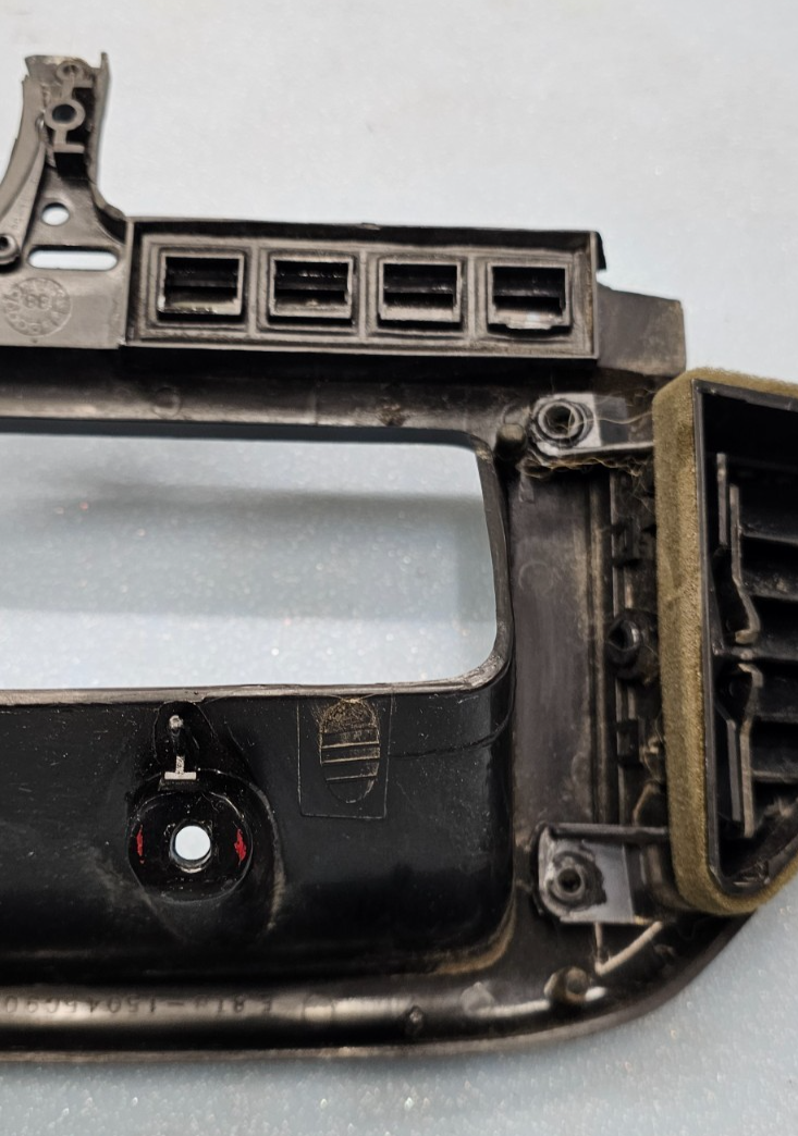 🔥87-91 Ford F-150 F250 BRONCO Dash CLUSTER Bezel Speedo Gauge Trim Black C11