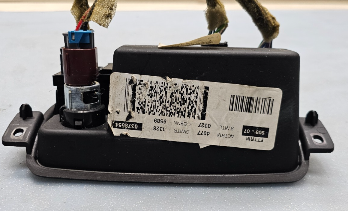 🔥07-12 Buick Enclave Center Bin Power Outlet Heated Seat Wiper Switch BLACK OEM