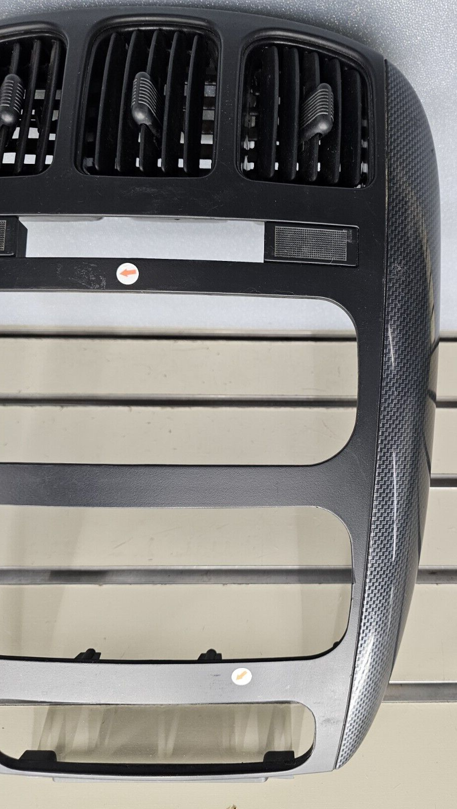 🔥01-07 Caravan Town & Country dash radio climate TRIM bezel Carbon Fiber Black