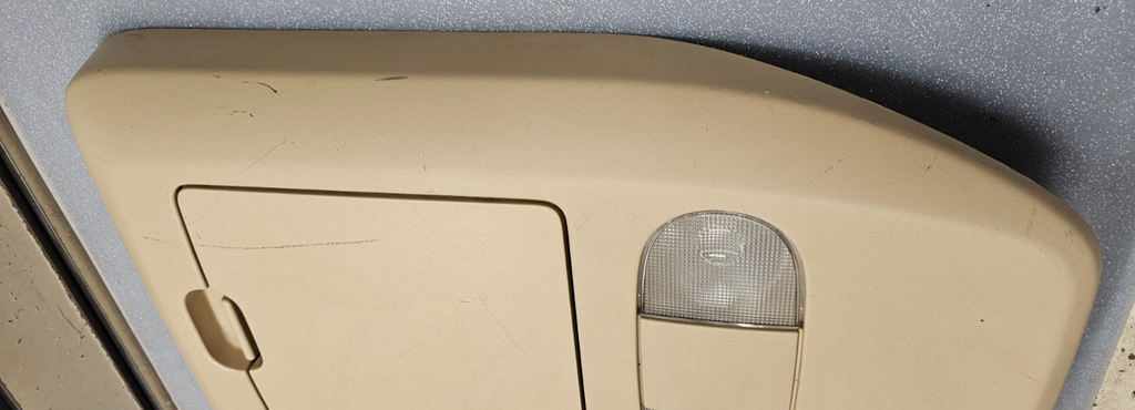 🔥04-08 Ford F-150 F150 Overhead Console DOME Light Lamp Roof Storage Tan