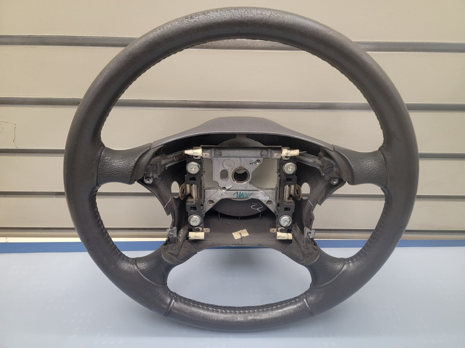 1999-2004 Ford Mustang Charcoal Leather GT Steering Wheel OEM Black