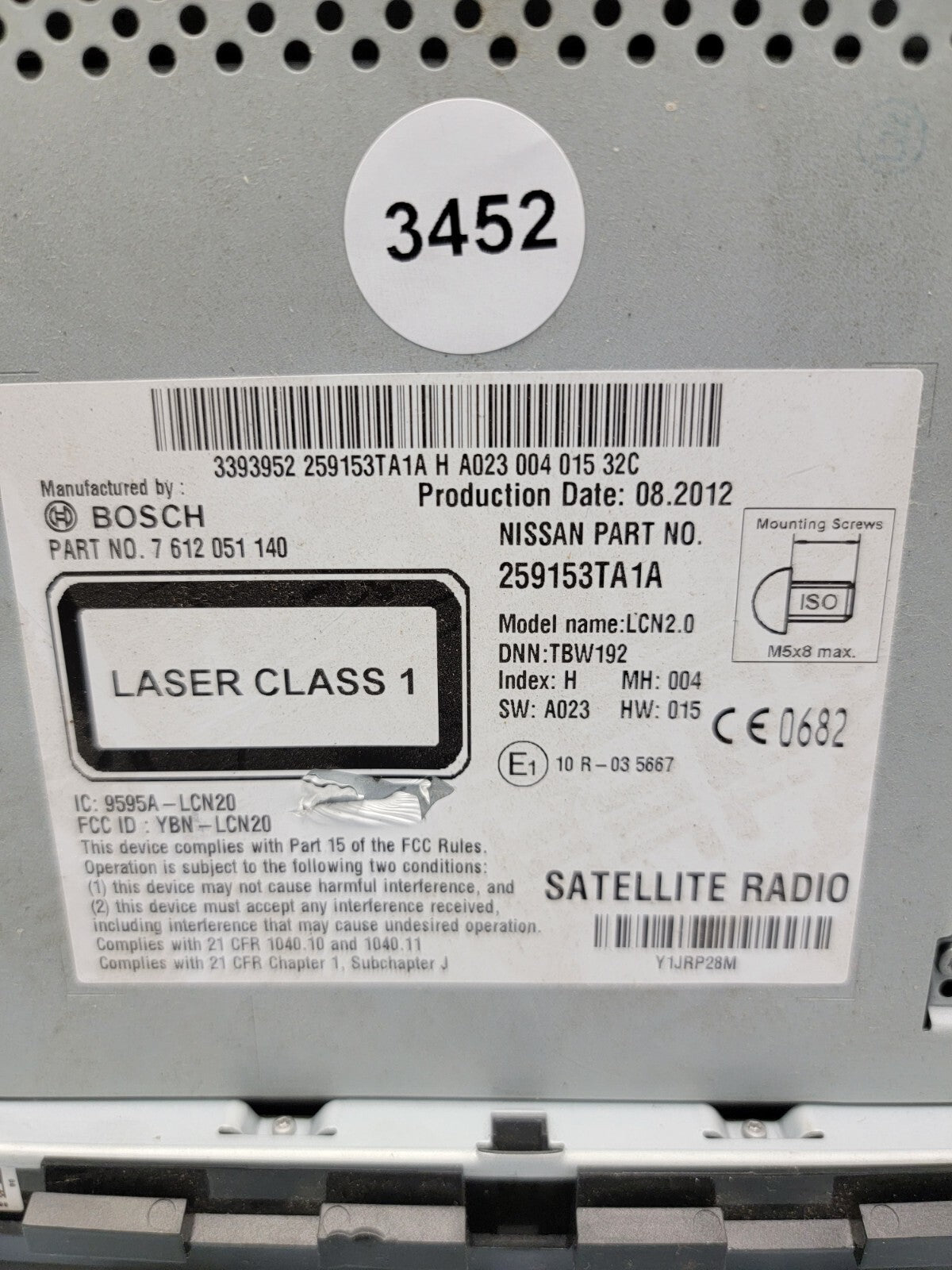 🔥2013-2014 Nissan ALTIMA RADIO Sedan AM FM CD Player with NAVIGATION OEM