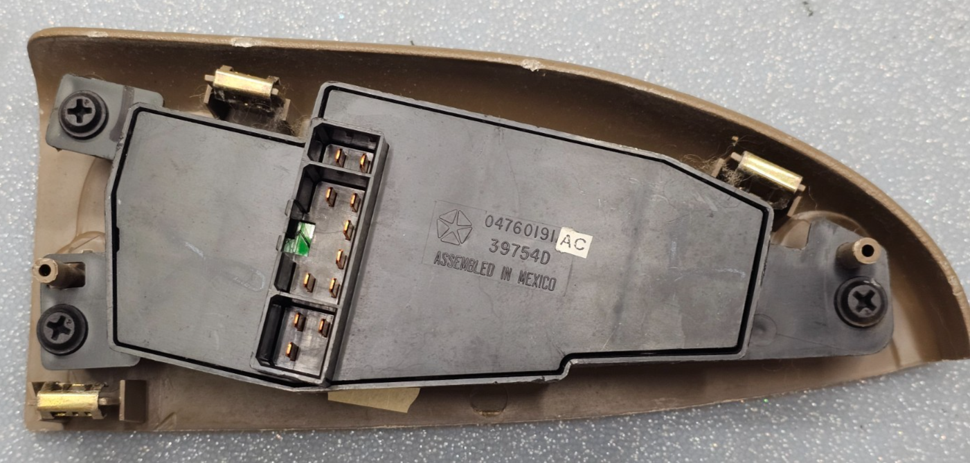 🔥98-04 Chrysler 300M Left Driver Master Door Power Window Switch Lock Tan OEM