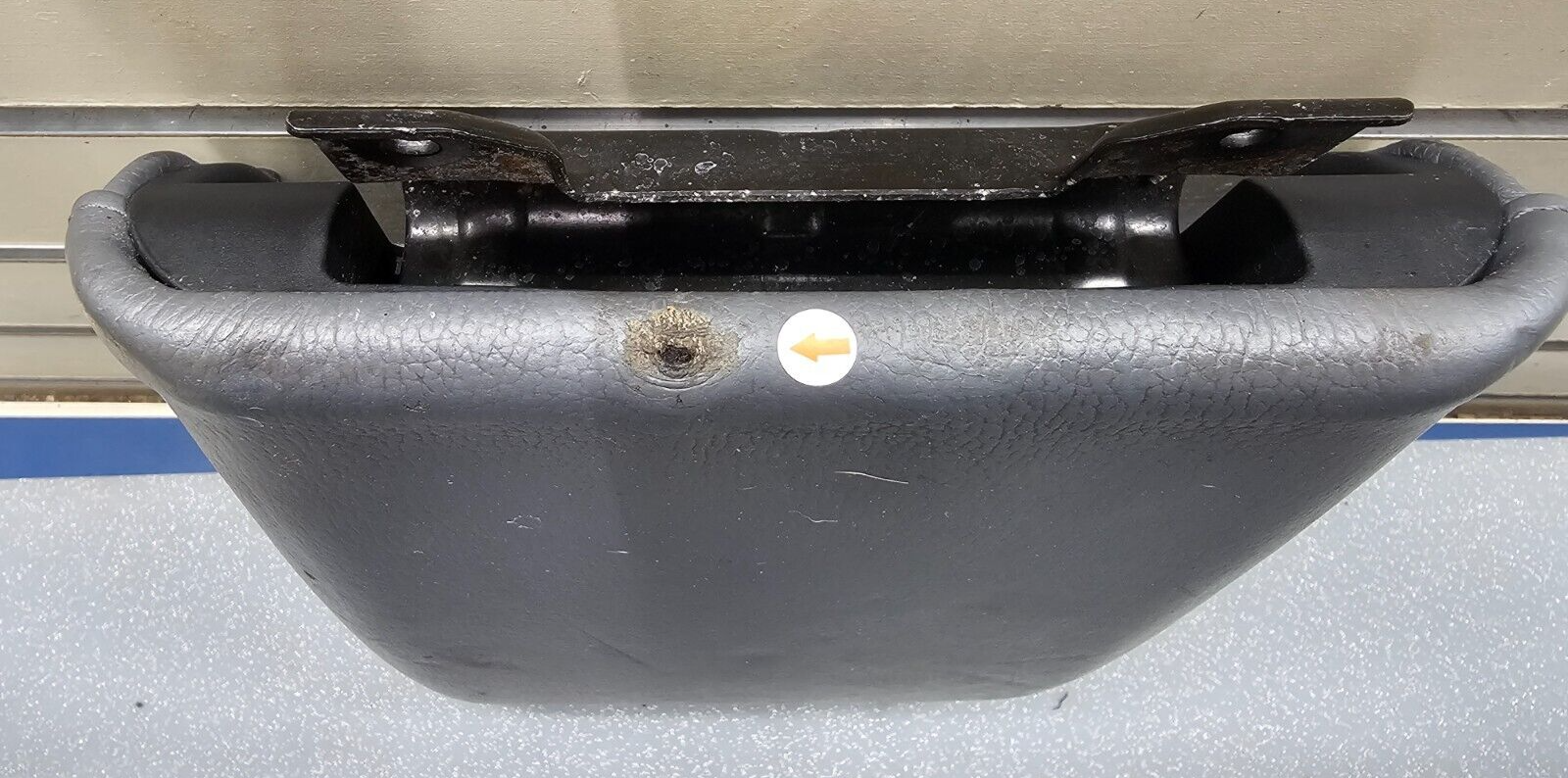 🔥03-08 Pilot Front Center Console Lid Arm Rest Cover Leather Top Pad Black OEM