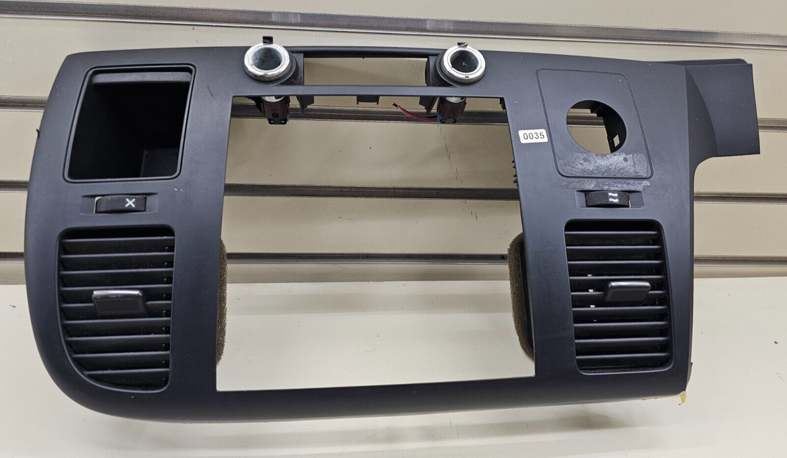 🔥07-14 Silverado SIERRA Center Dash Radio Bezel AC Climate Trim Panel Black B6