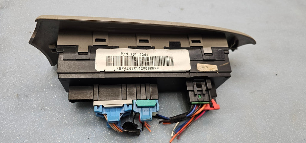 🔥02-05 CHEVY TRAILBLAZER DRIVER SIDE MASTER POWER WINDOW SWITCH GRAY