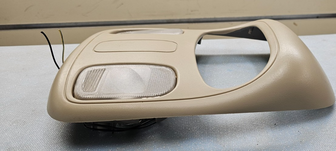 🔥02-05 Dodge RAM Overhead Console DOME Light Roof Storage Compartment TAN 05
