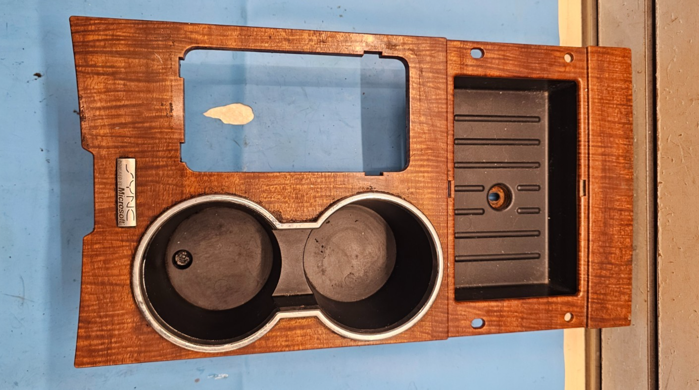 🔥07-14 FORD EXPEDITION Center Console Shifter Bezel Cup Drink Holder Trim Wood