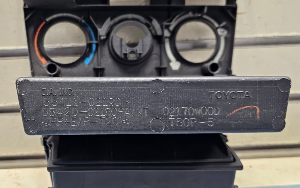 🔥03-08 TOYOTA COROLLA CENTER DASH CLIMATE TEMPERATURE CONTROL PANEL BLACK/WOOD