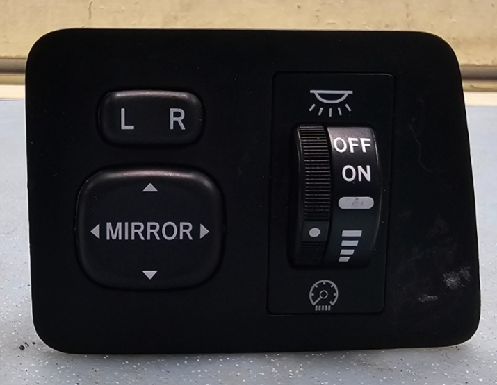 🔥03-08 Matrix Vibe Dash Door Mirror Power Control Dimmer Switch Assembly BLACK