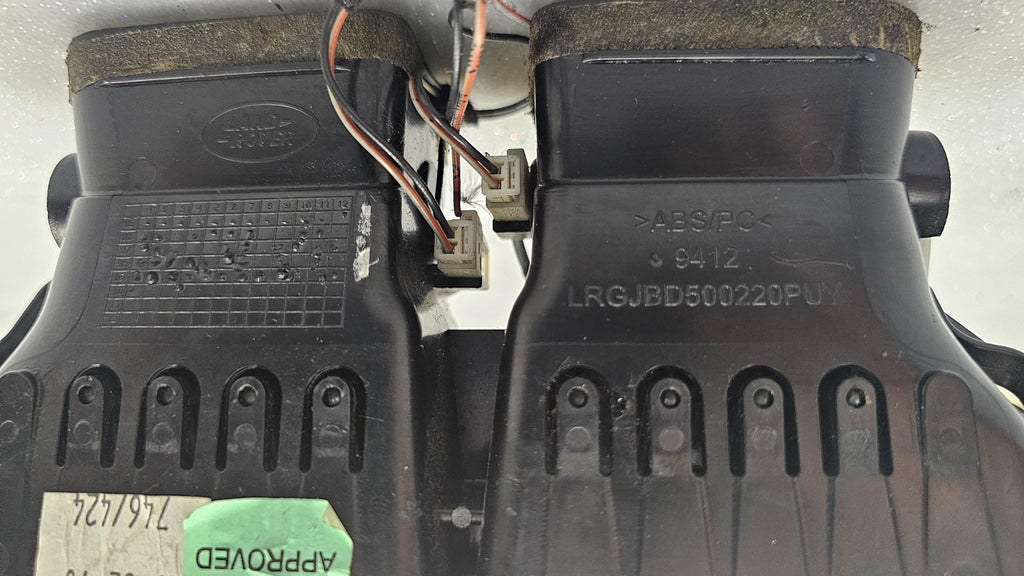 🔥09-15 Jaguar XF XFR Rear Back Center Console AC A/C HVAC Air Vent Heater Black