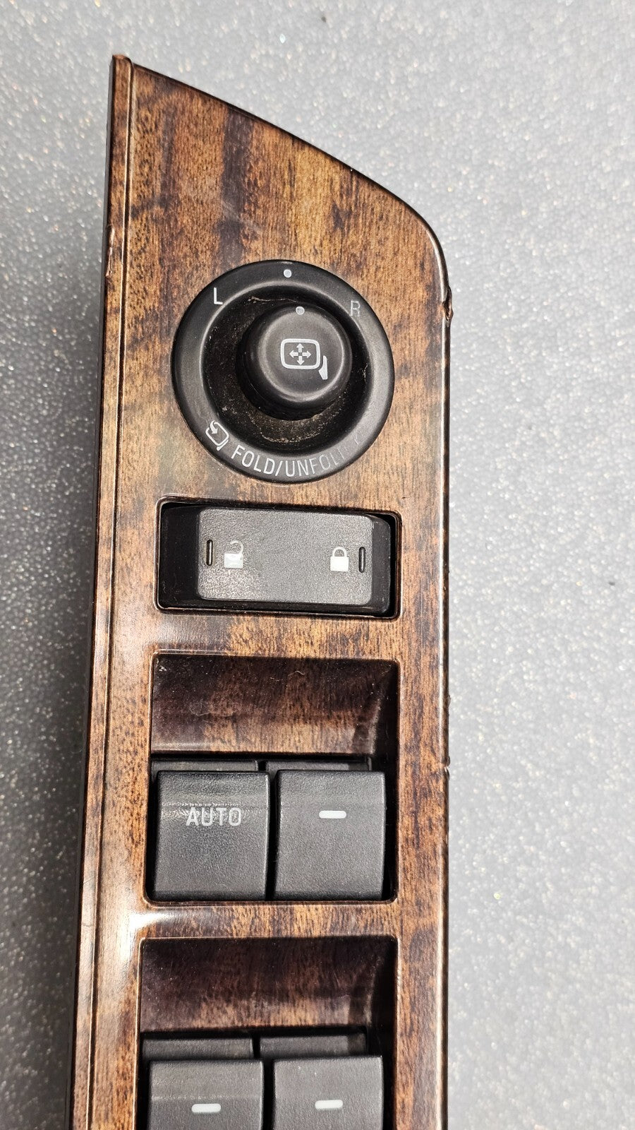 🔥08-14 Expedition Edge Left Driver Master Power Door Window Lock Switch Wood