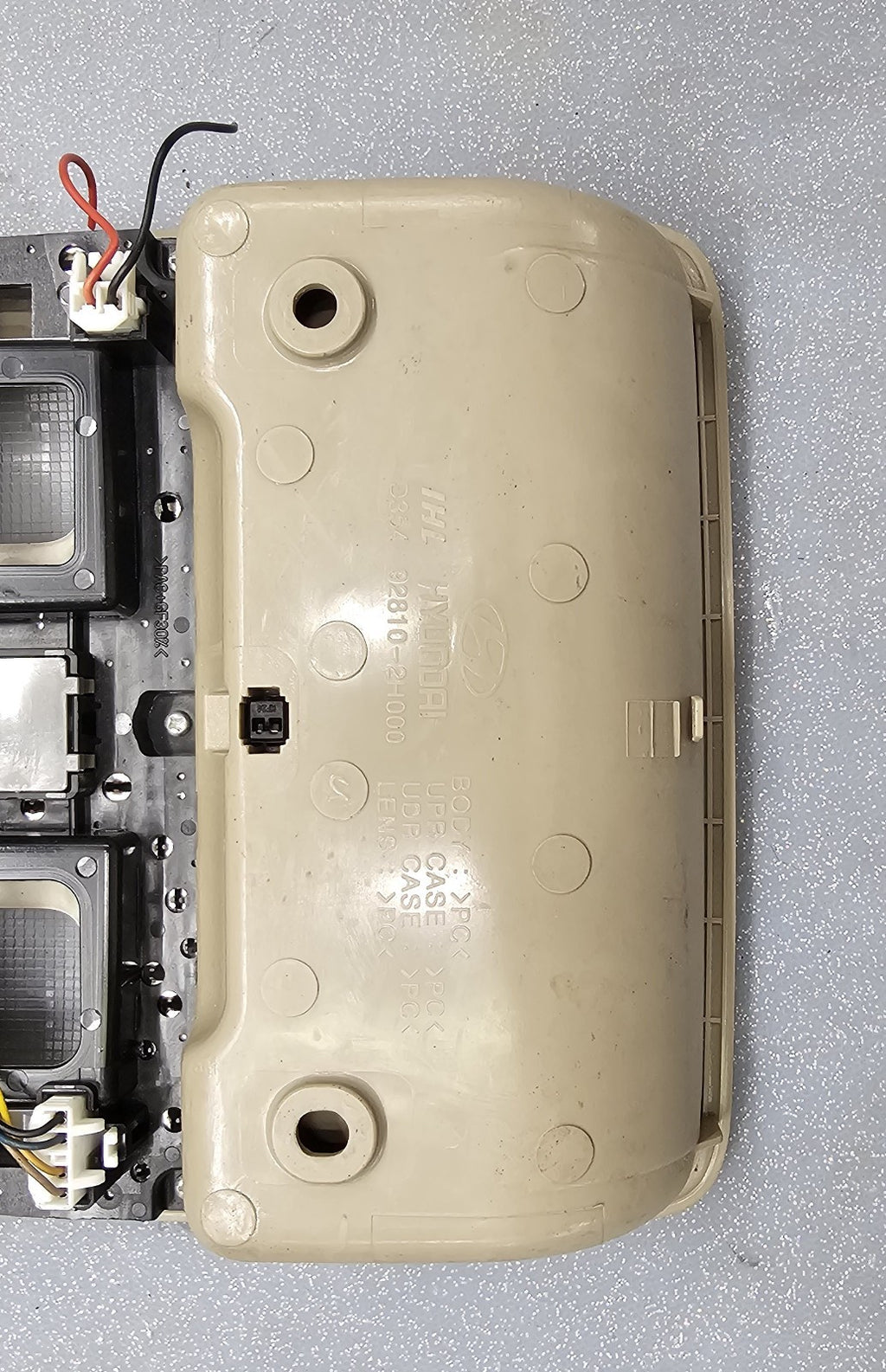 🔥07-10 Elantra Overhead Console Storage Display Dome Map Light Storage Tan OEM