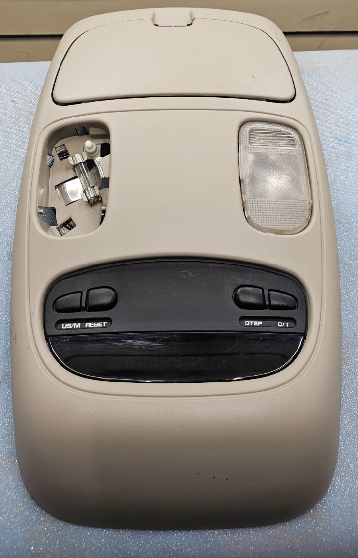 🔥02-05 RAM Overhead Console DOME Light Lamp Roof Storage Compartment TAN 05