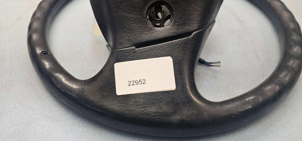 🔥97-03 Ford F150 F250 Expedition Leather Steering Wheel Cruise Cover Black OEM