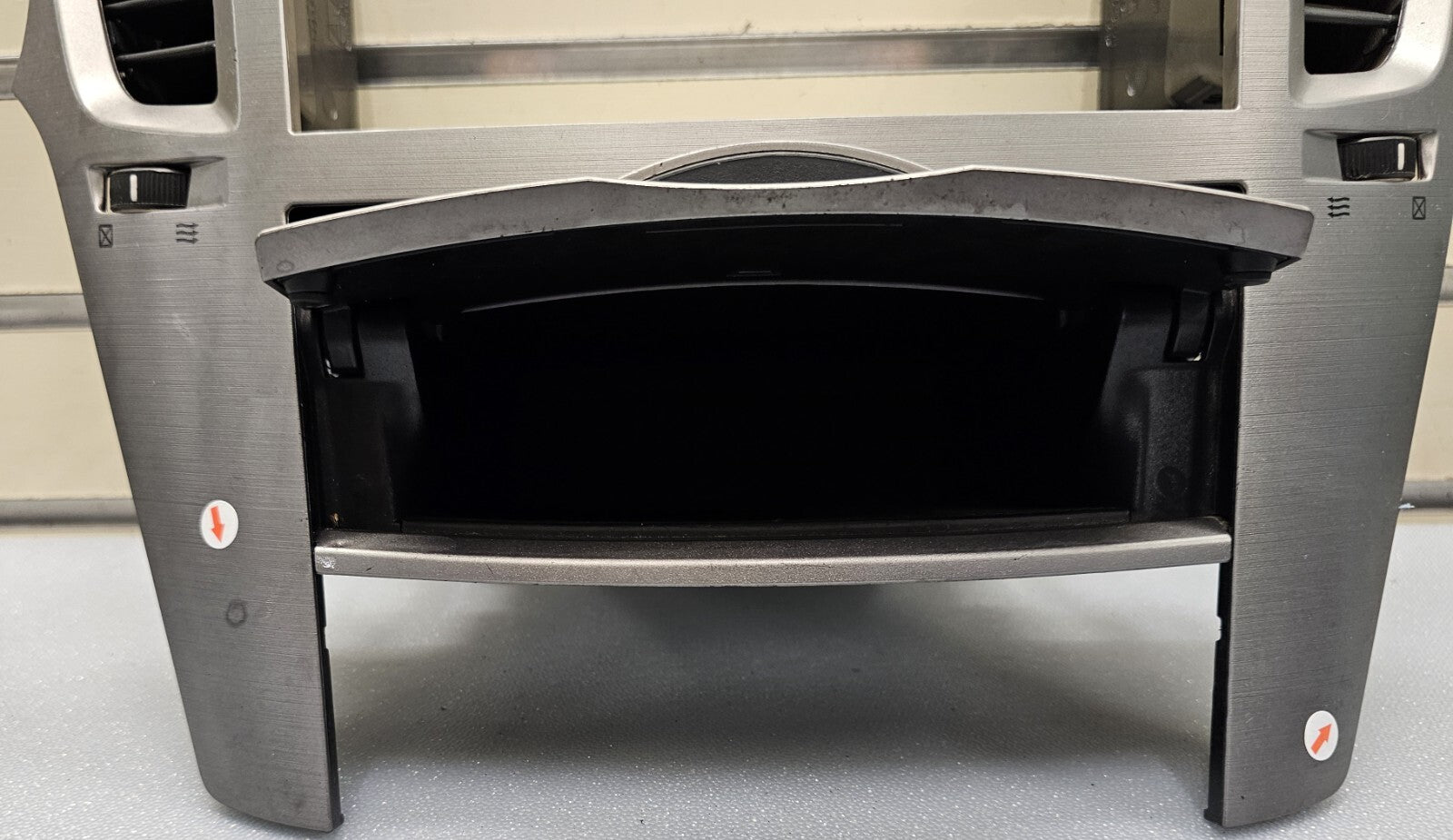 🔥10-14 Legacy Outback Dash Radio Stereo Display Climate Trim Bezel Panel Silver