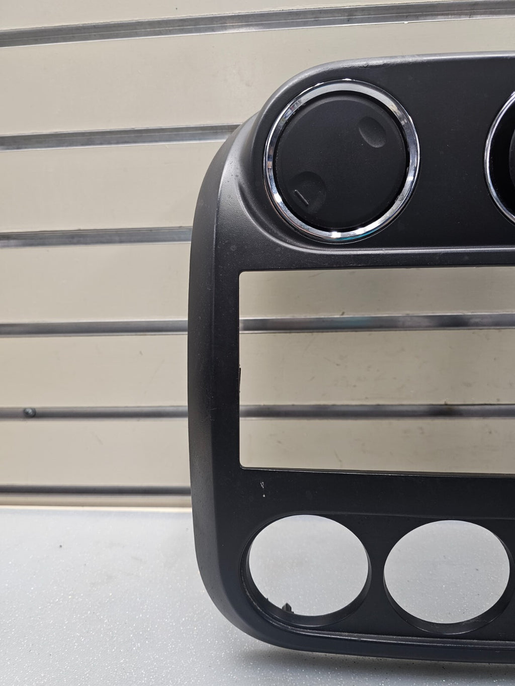 🔥10-16 Jeep Compass Patriot Center Radio Climate Dash Trim Bezel Vents BLACK