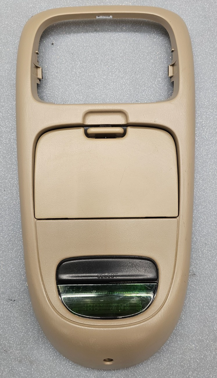 🔥97-03 Ford F150 EXPEDITION Overhead CONSOLE Display Comp STORAGE Frame TAN