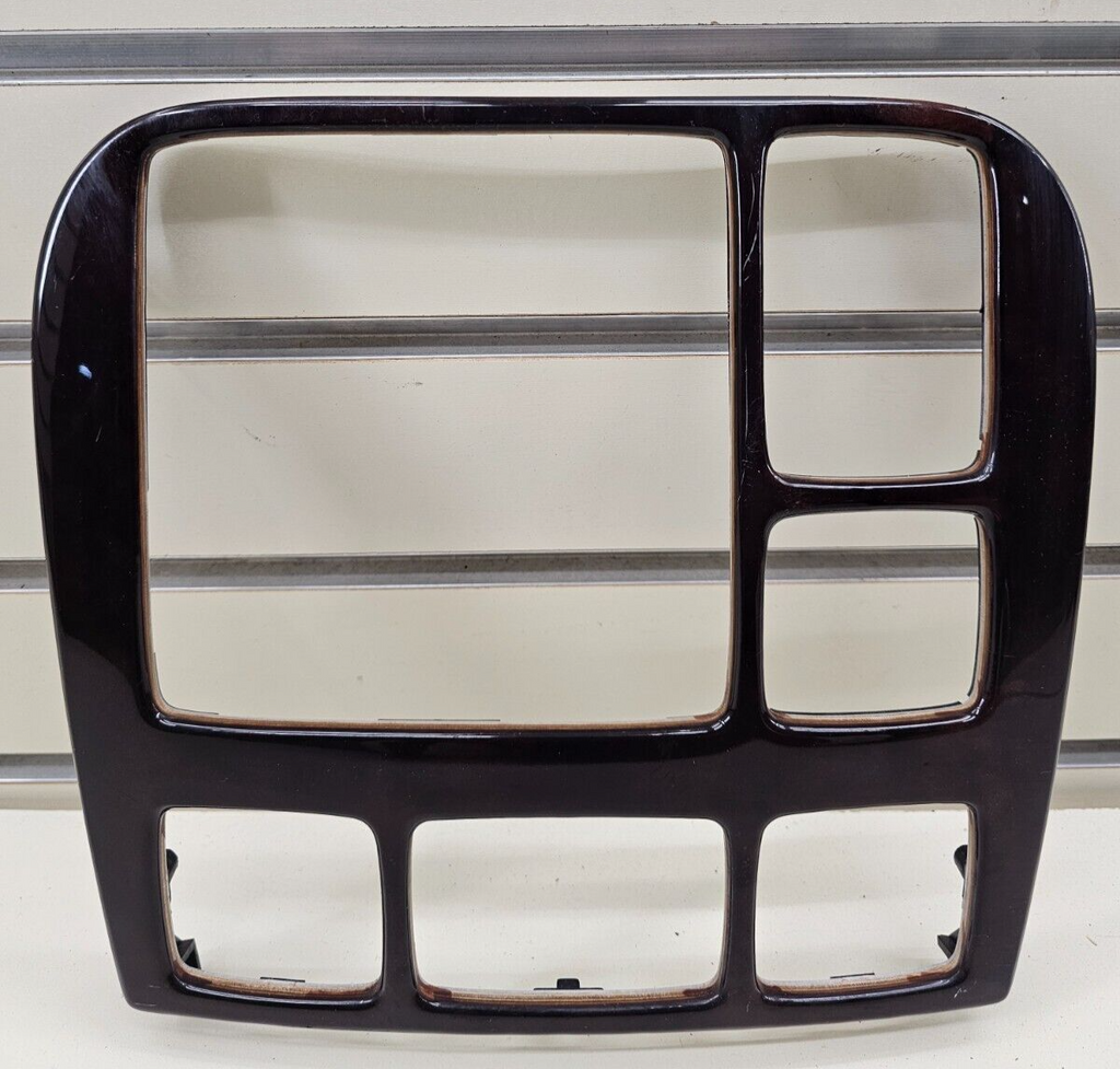🔥00-06 Mercedes-Benz W220 S430 Dash Radio Bezel Trim Panel Climate Control Wood