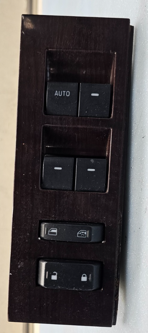 🔥06-10 EXPLORER MOUNTAINEER FRONT LEFT DRIVER MASTER WINDOW SWITCH CARBON WOOD