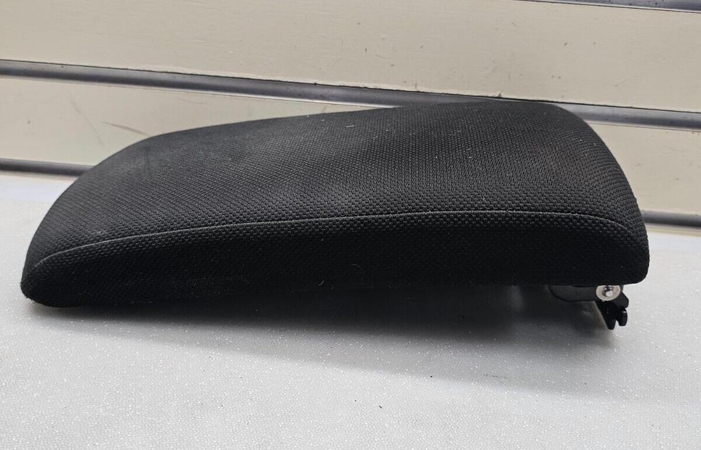 08-13 Nissan Rogue Front Center Console Storage Armrest Lid Cover Cloth Graphite